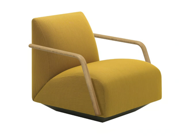MANFRED SF2095 - Upholstered armchair with armrests by Andreu World - view 2